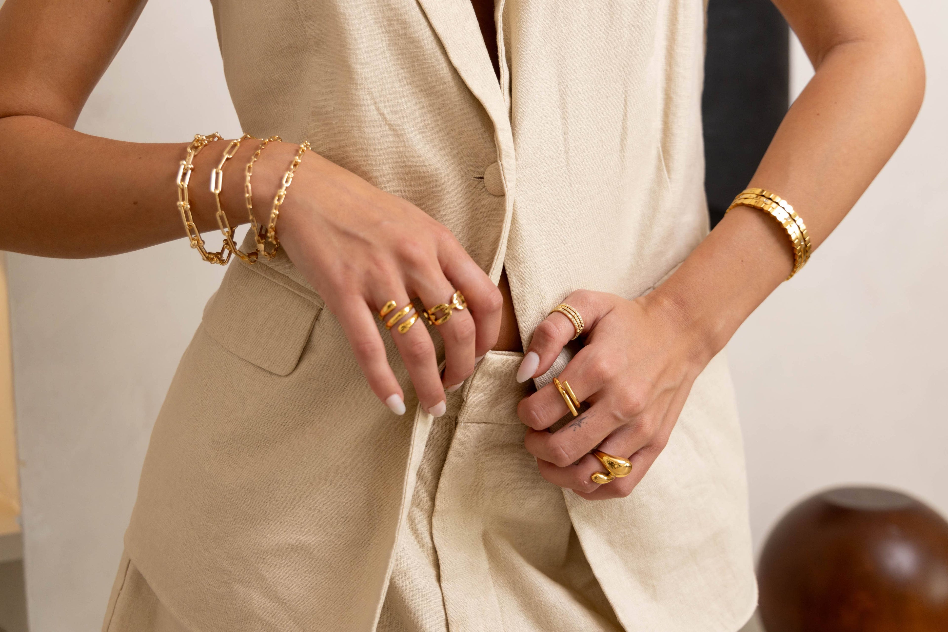 Carrie Paperclip Bracelet Sahira Jewelry Design
