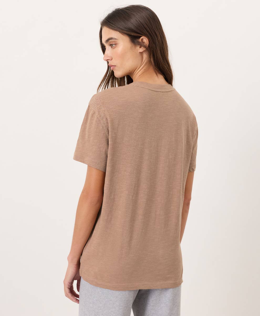 PACT Organic Cotton Women's Featherweight Slub Relaxed Crewneck Tee