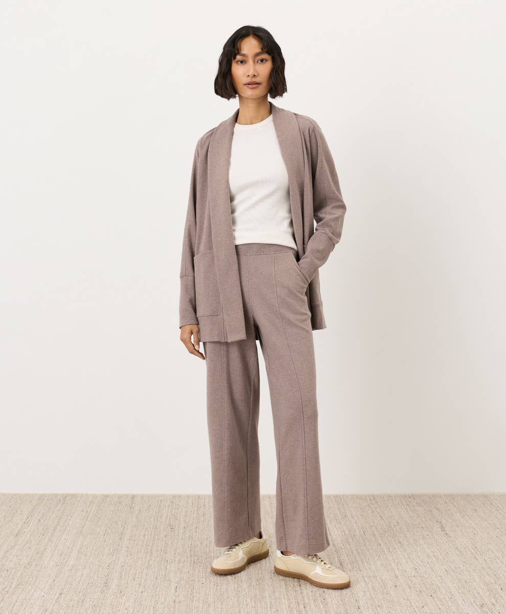 PACT Airplane Pintuck Wide Leg Pant