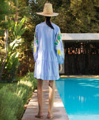 Rose and Rose Beech Dress Banker Blue