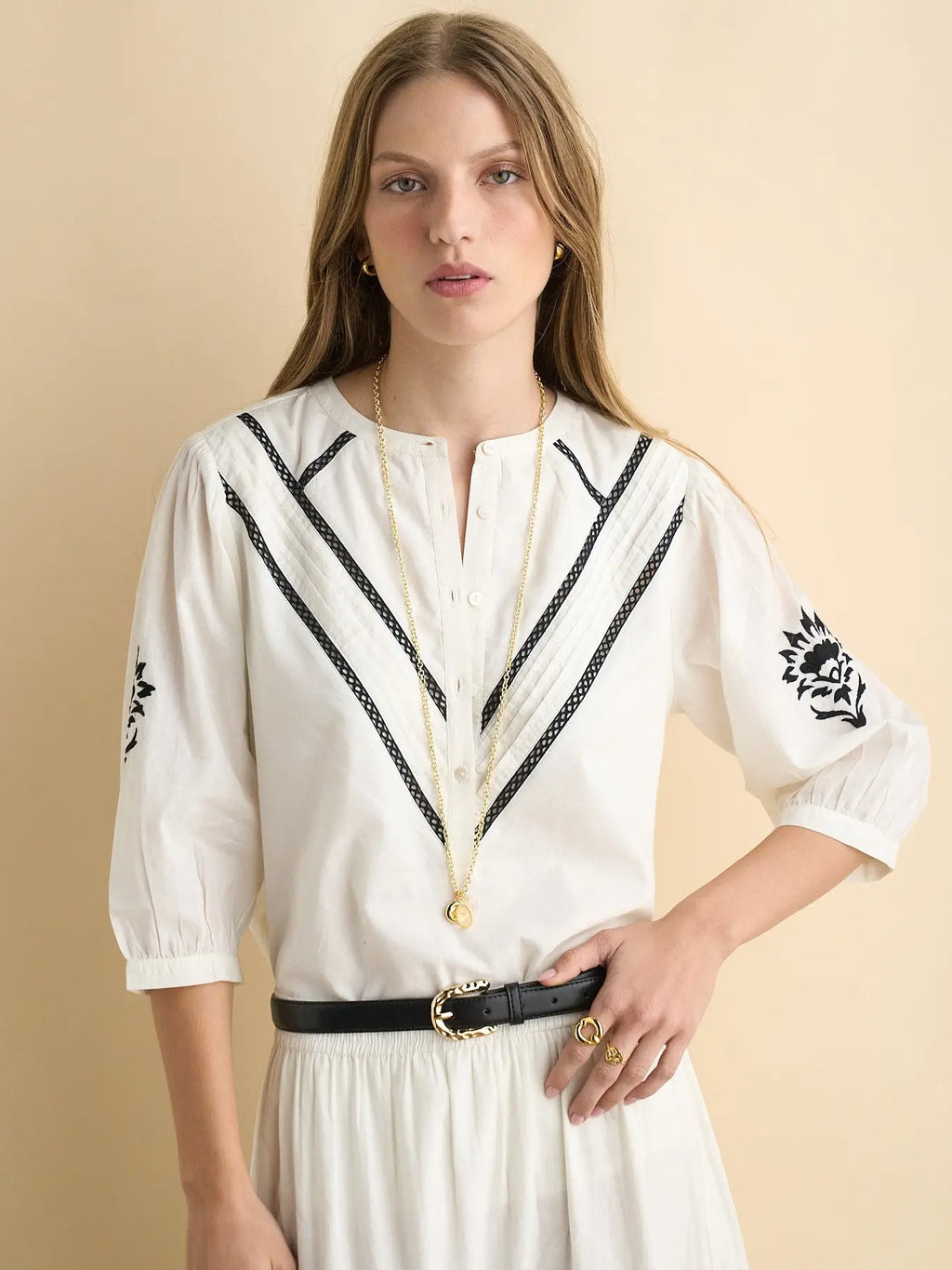 Sonmer Luisa Blouse Ecru