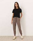 PACT Organic Cotton Women's Soft-Slub Essential Crewneck Tee