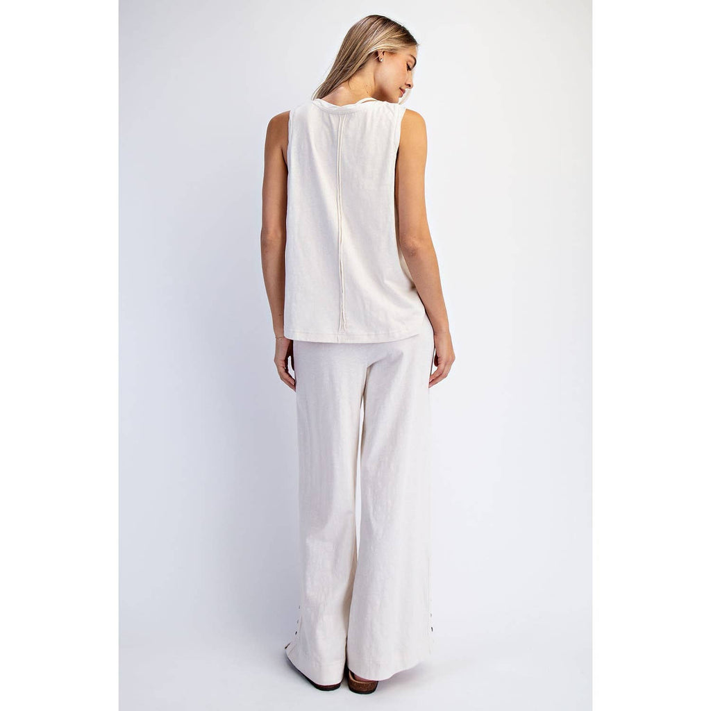 COTTON SLUB LAID-BACK CHIC SET