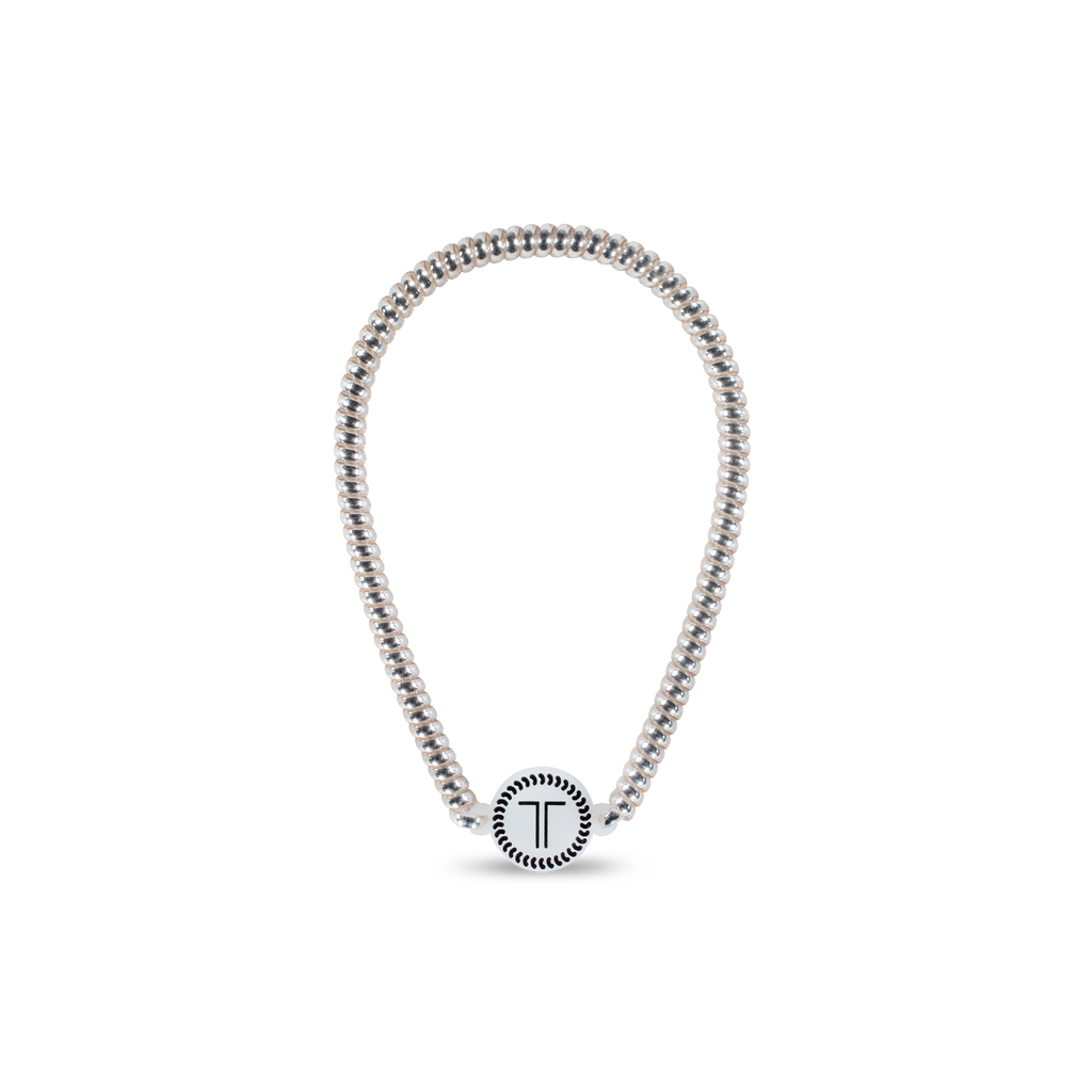 TELETIES Spiral Hair Coil Headband | Platinum