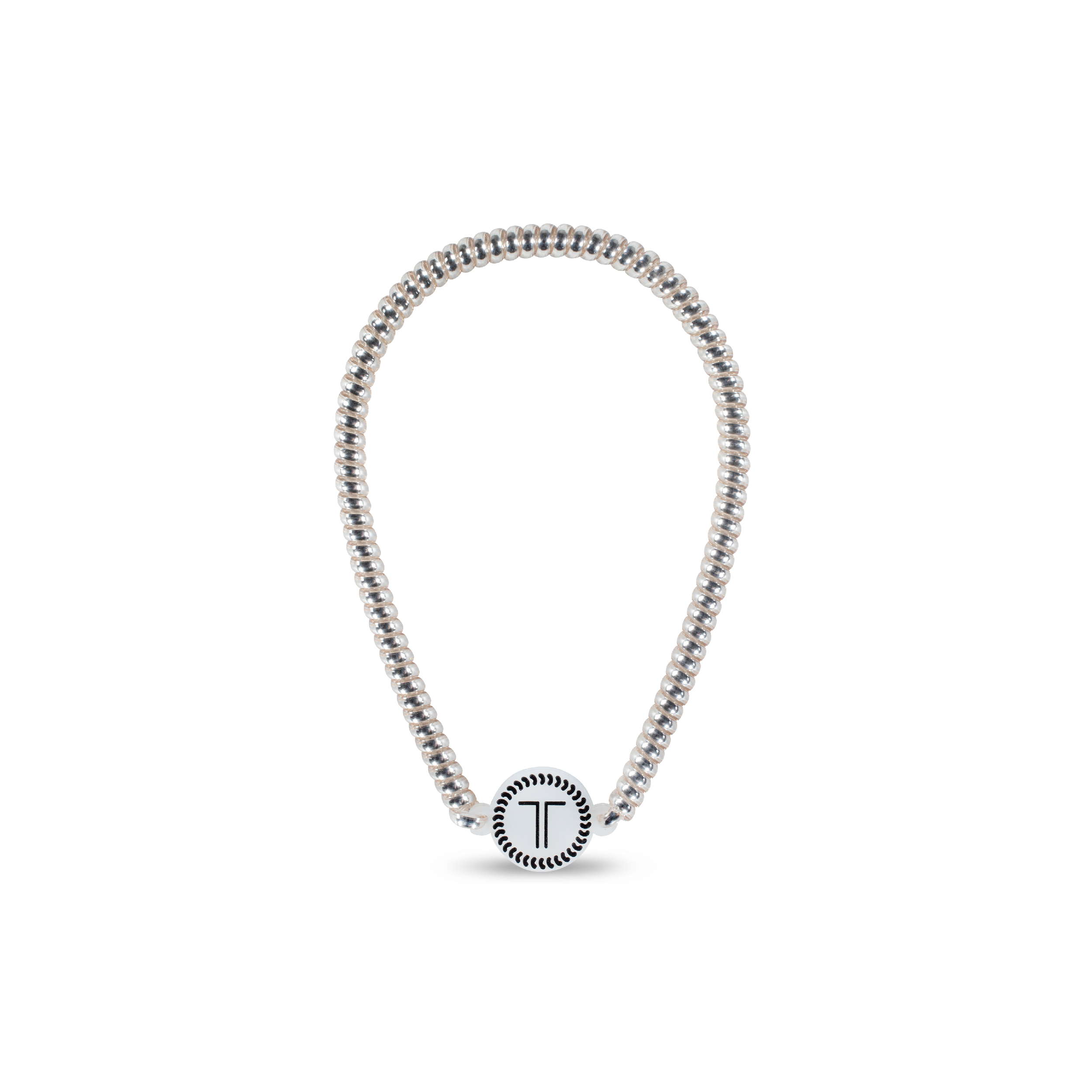 TELETIES Spiral Hair Coil Headband | Platinum