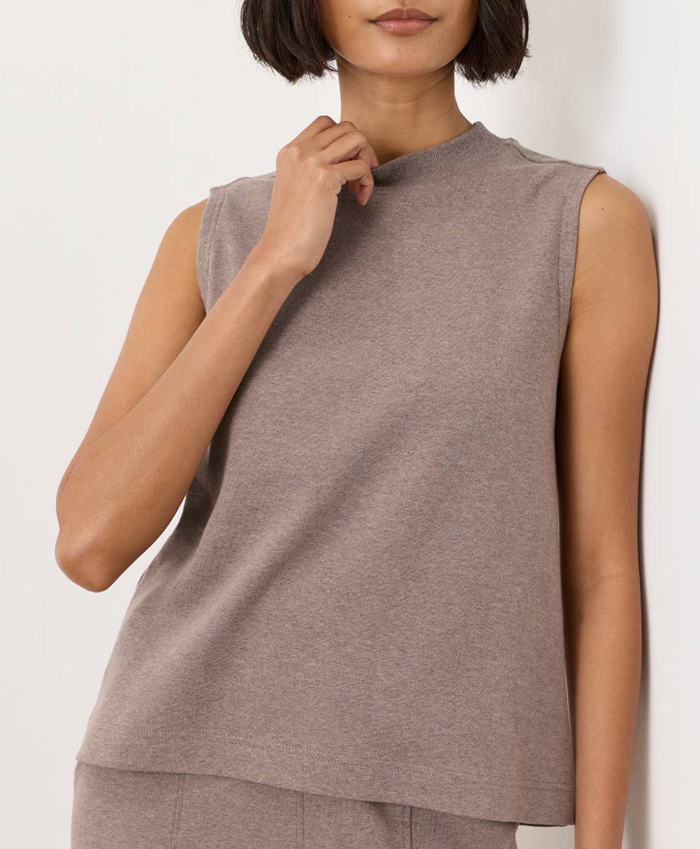 PACT Airplane Mock Neck Shell