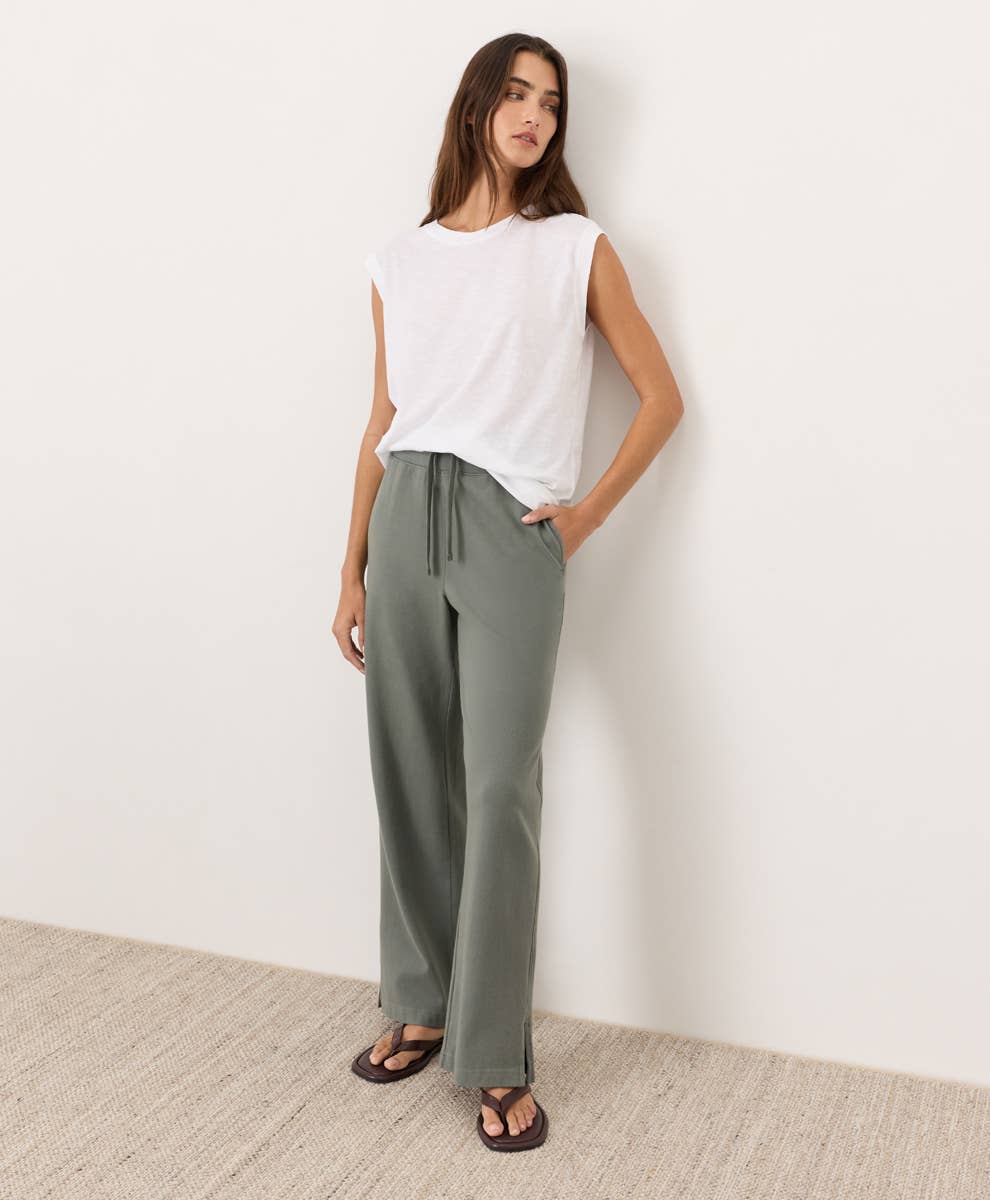 PACT Organic Cotton  Featherweight Slub Relaxed Muscle Tee