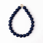 INK+ALLOY Large Resin Bead Necklace Navy