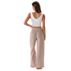 Lotus & Luna Stone Wide Leg Cotton Pants