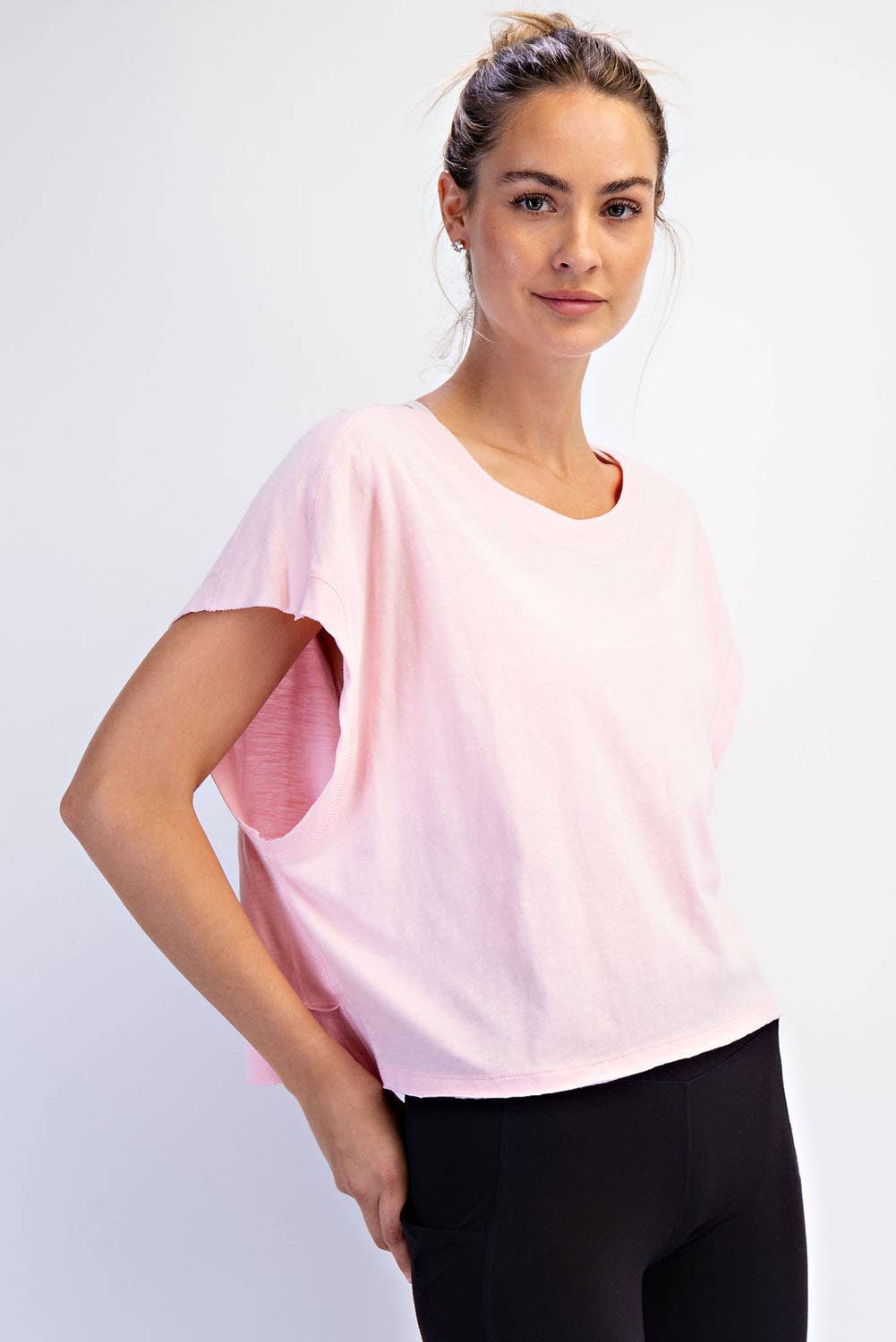 COTTON SLUB OPEN BACK TOP