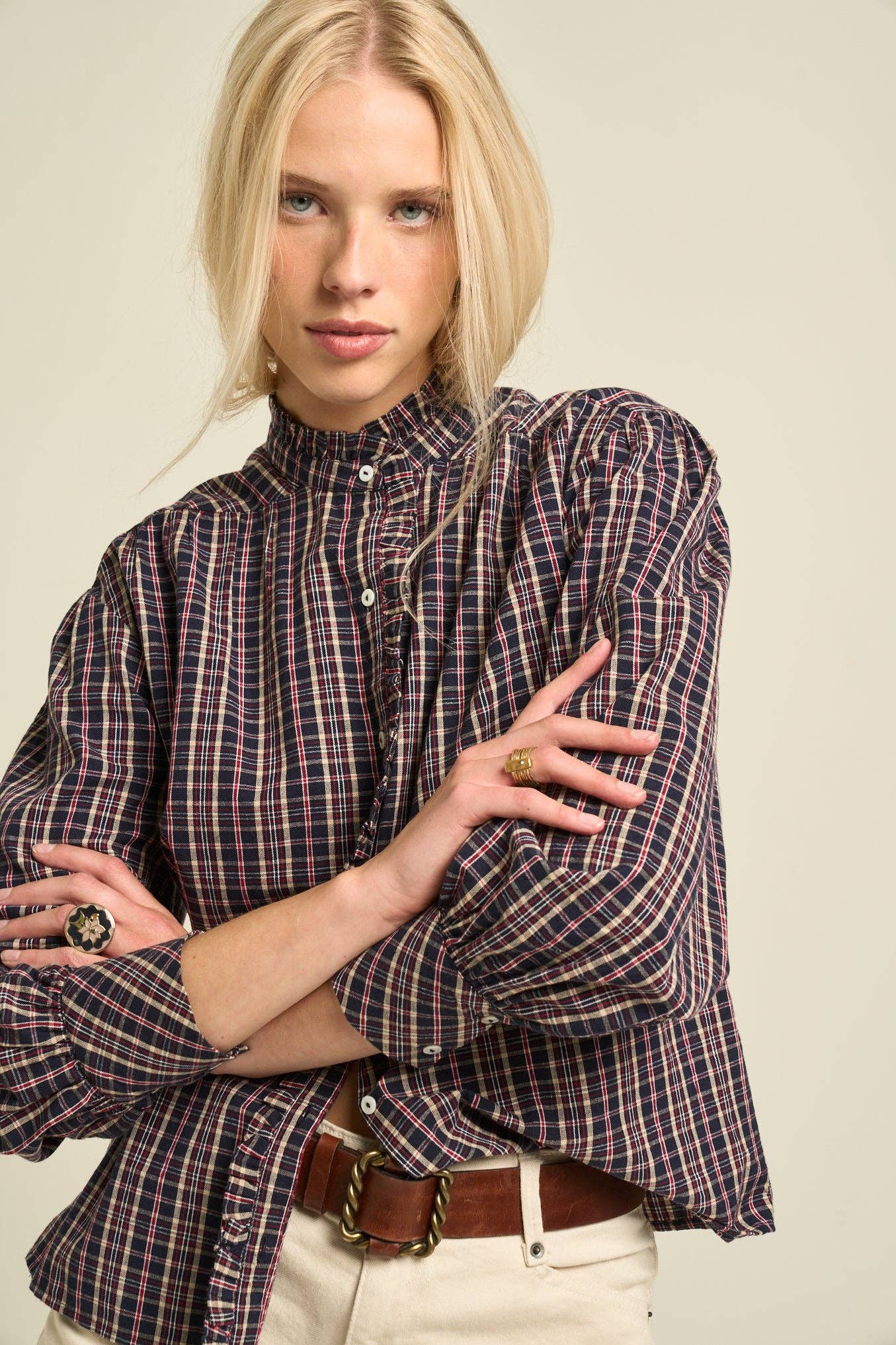 Sonmer Alexa Blouse Navy