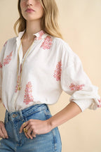 Sonmer Alexa Blouse White/Pink