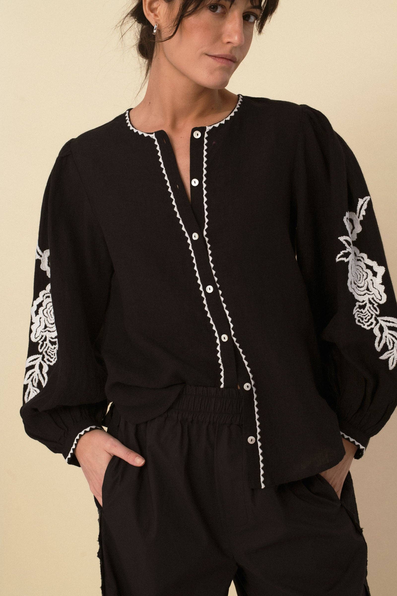 Sonmer Leonor Blouse Black