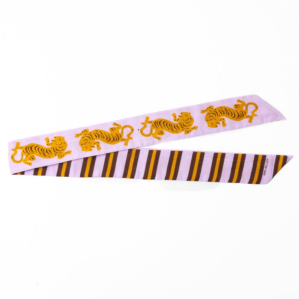 INK+ALLOY Skinny Scarf Tiger Print