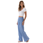 Lotus and Luna Denim Blue Wide Leg Cotton Pants