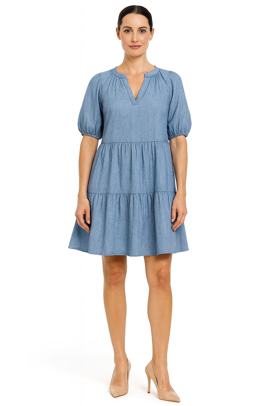 Beachlunchlounge Kendra Tiered Cotton Dress