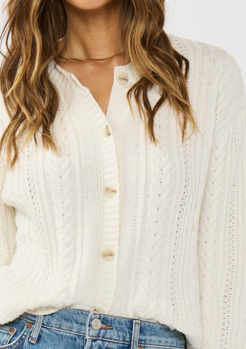 CABLE KNIT CARDIGAN