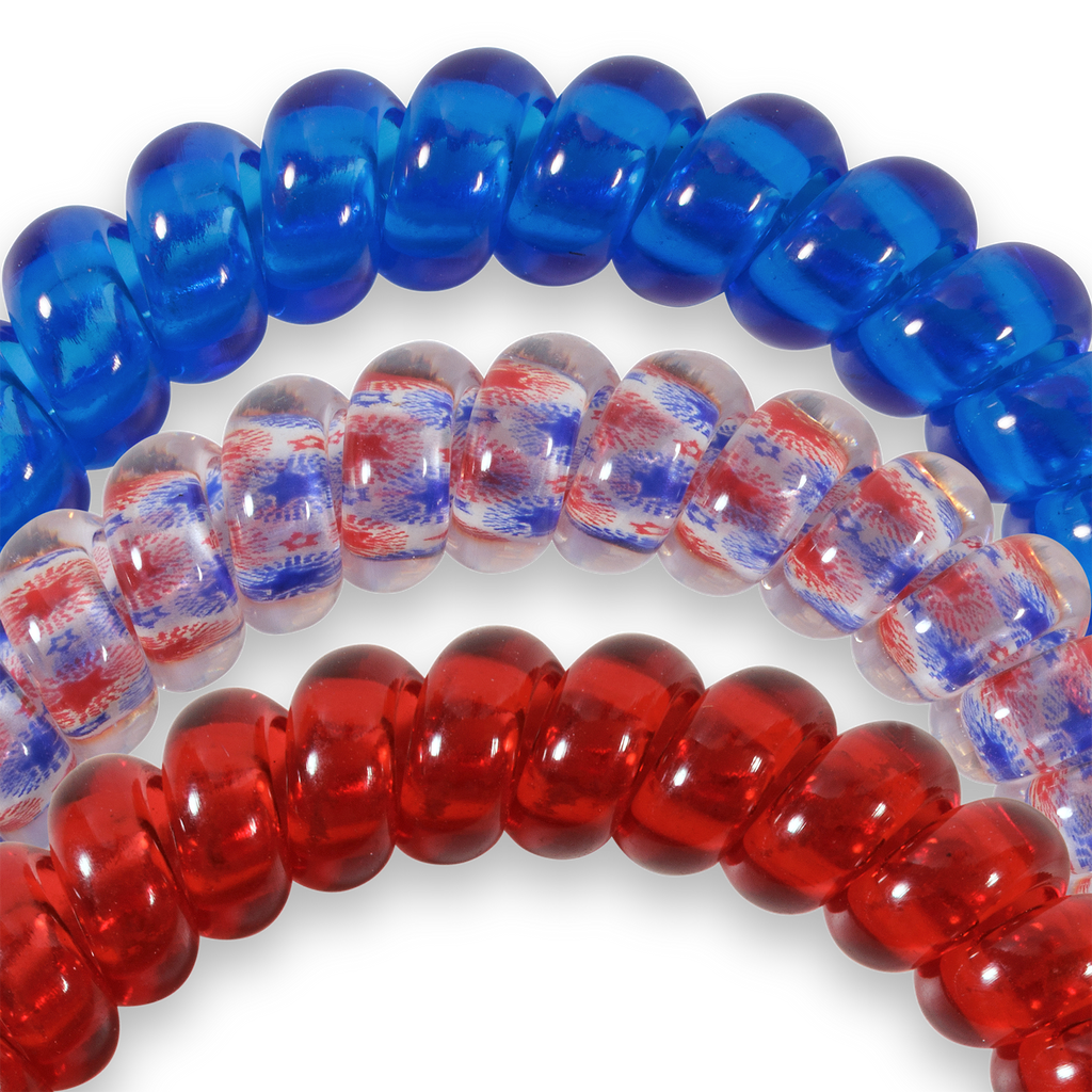 TELETIES Patriot Pop Small Hair Ties