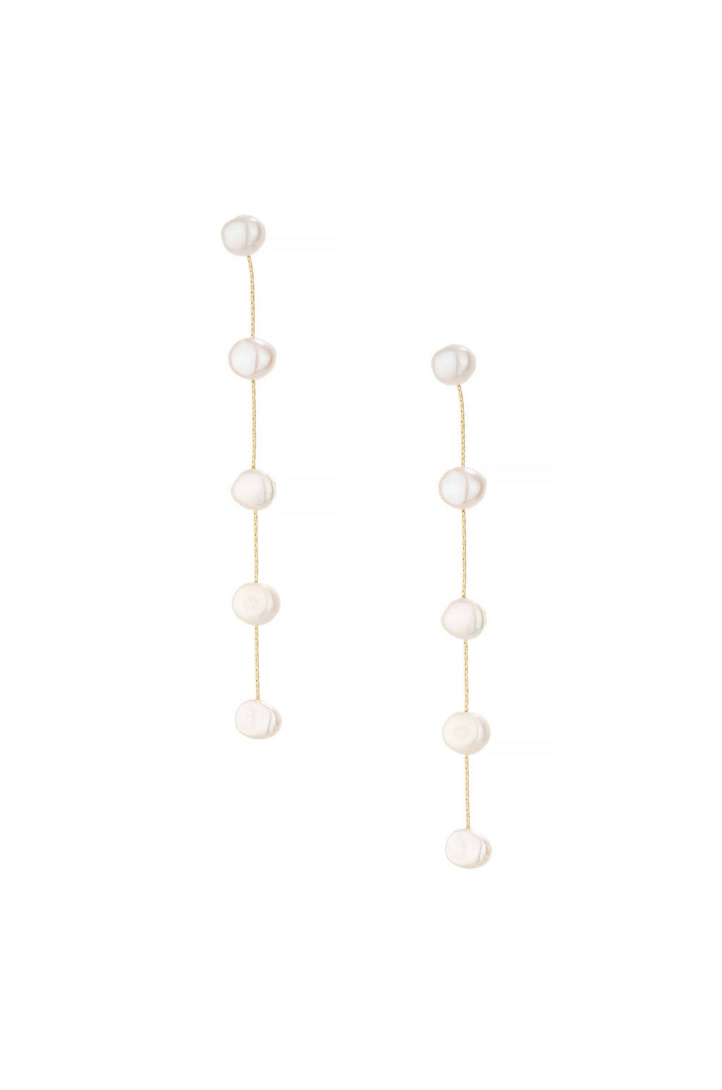 ETTIKA Dripping Pearl Delicate Drop Earrings