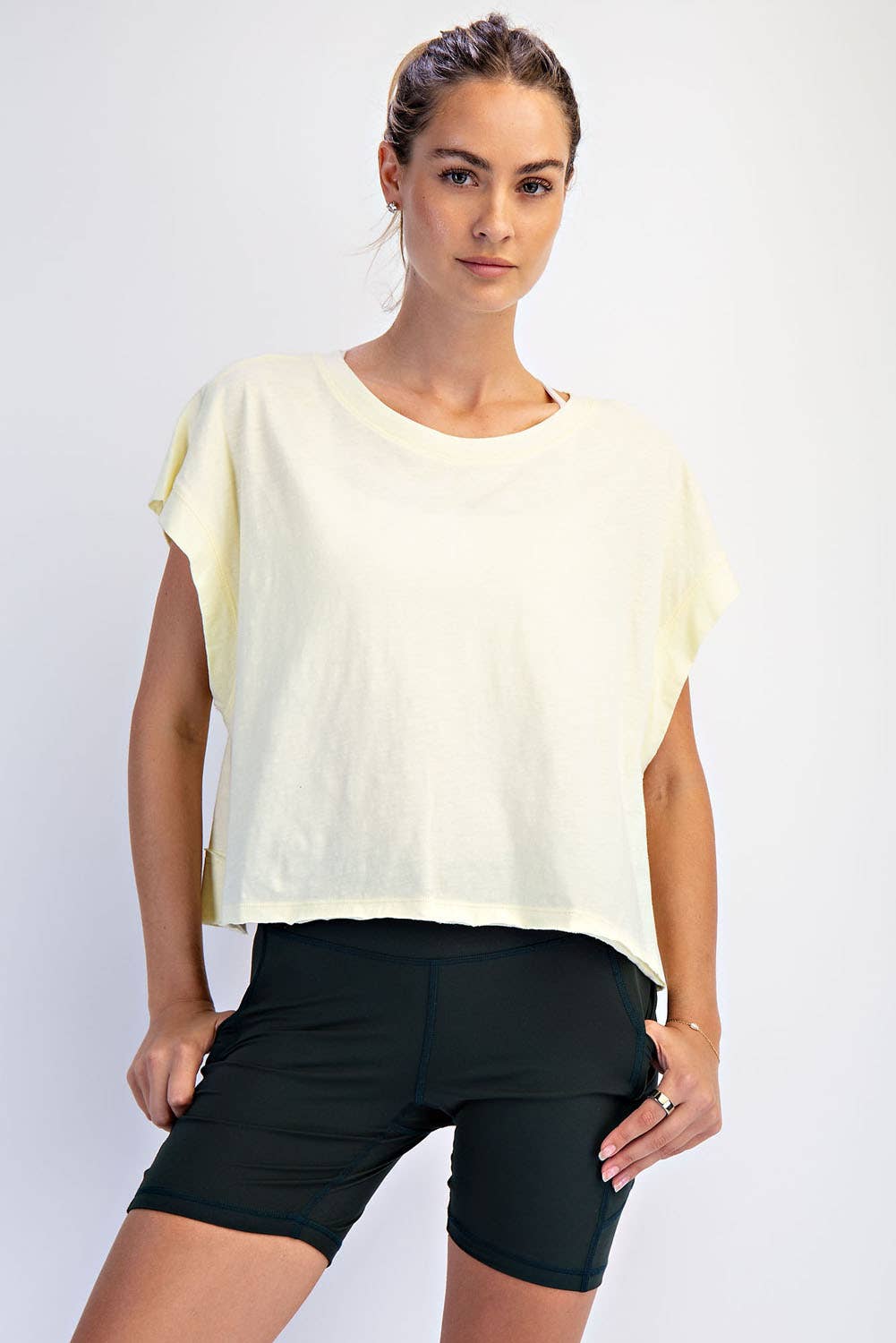 COTTON SLUB OPEN BACK TOP