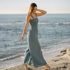 Lotus and Luna New Moon Blue Sundial Jumpsuit