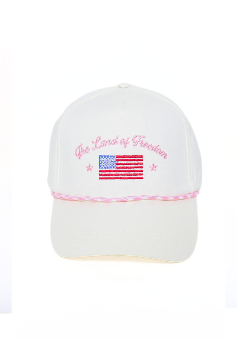 AMERICANA The Land of Freedom Flag Embroidered Hat