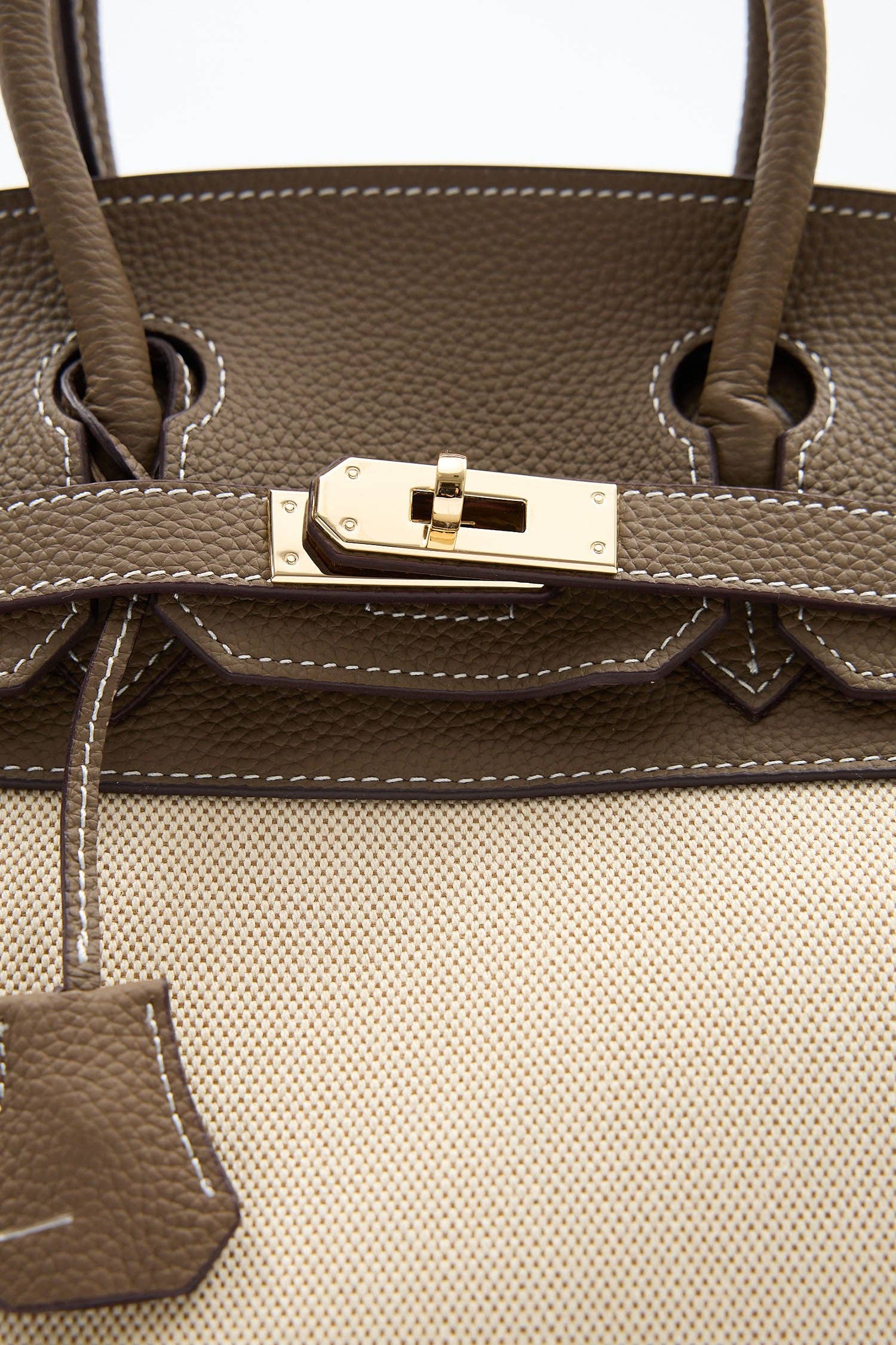 Orsay Bag with Genuine Leather – Khaki