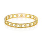 Sahira  Pave Clover Bangle