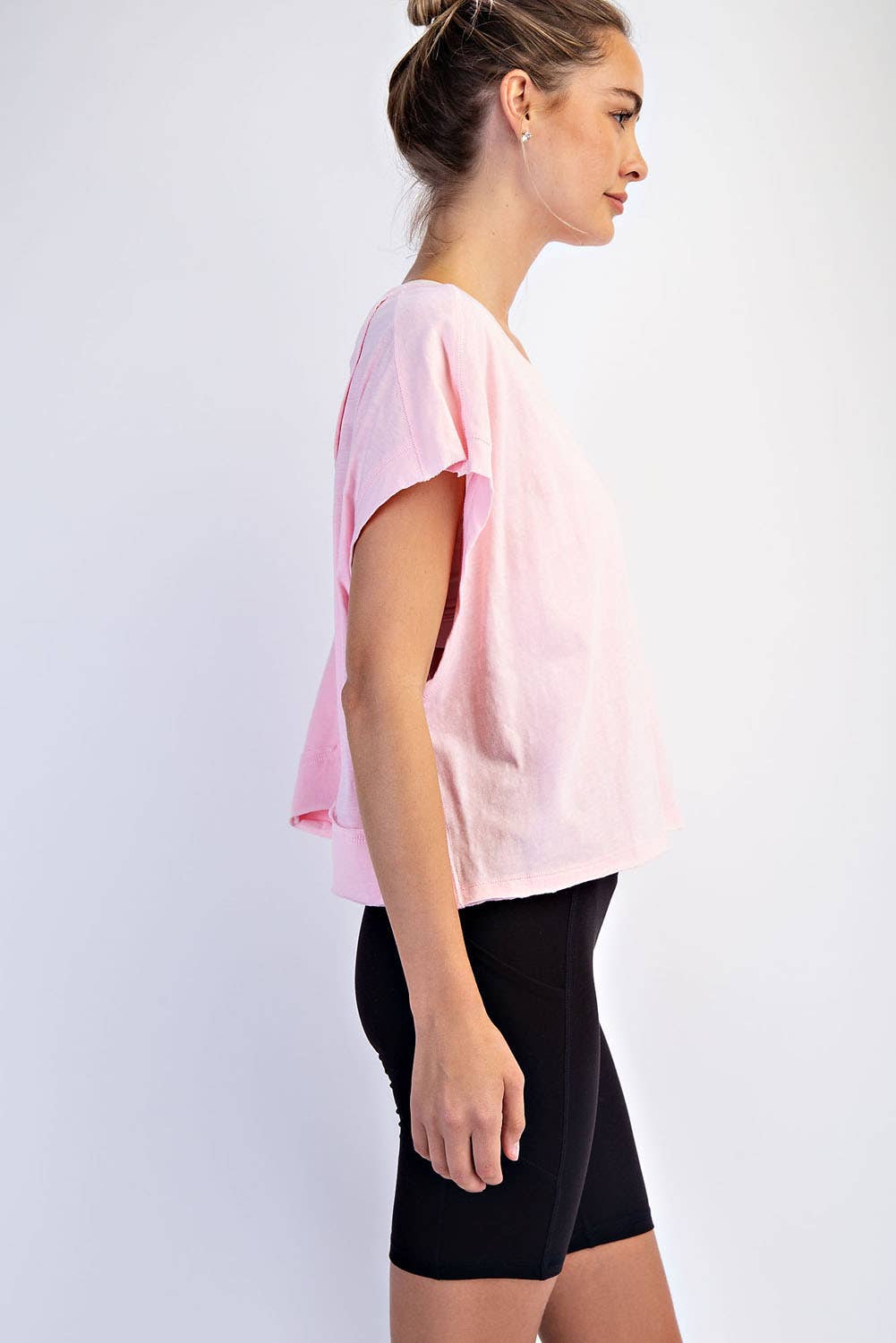 COTTON SLUB OPEN BACK TOP