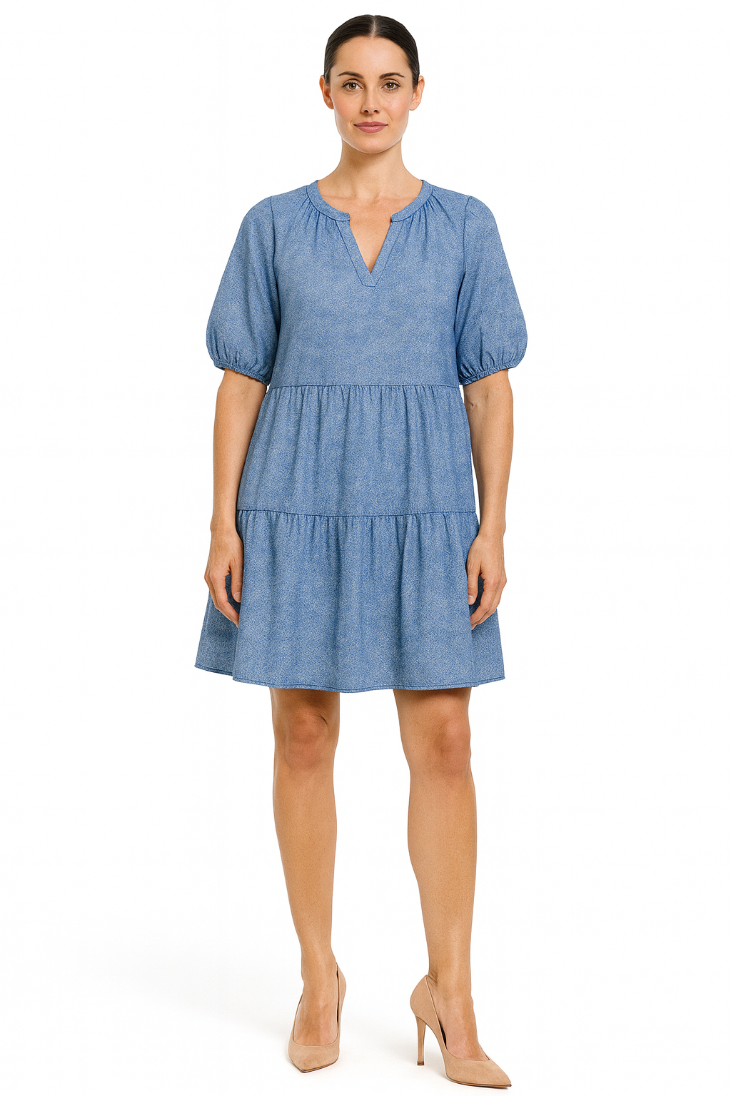 Beachlunchlounge Kendra Tiered Cotton Dress
