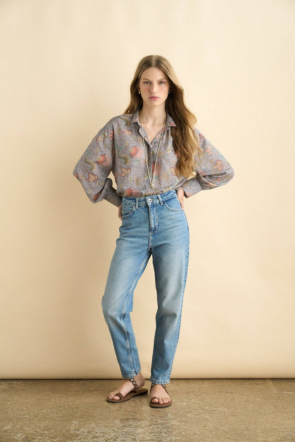 Sonmer Alexa blouse blue