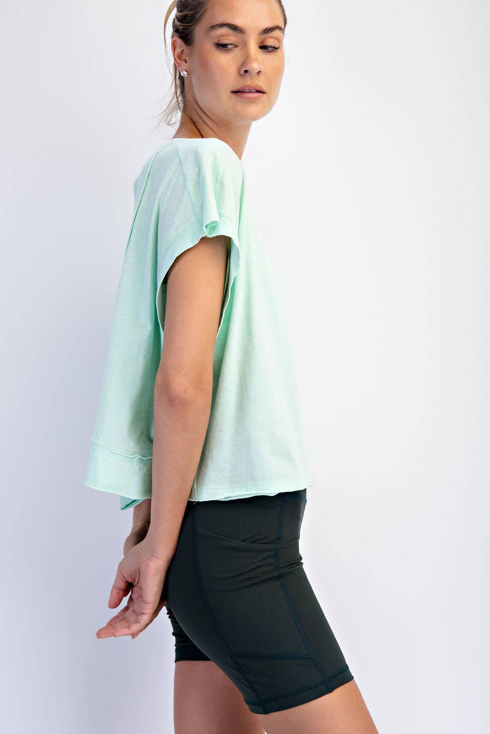 COTTON SLUB OPEN BACK TOP