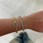 Sahira Rosie Two Tone Pave Bracelet