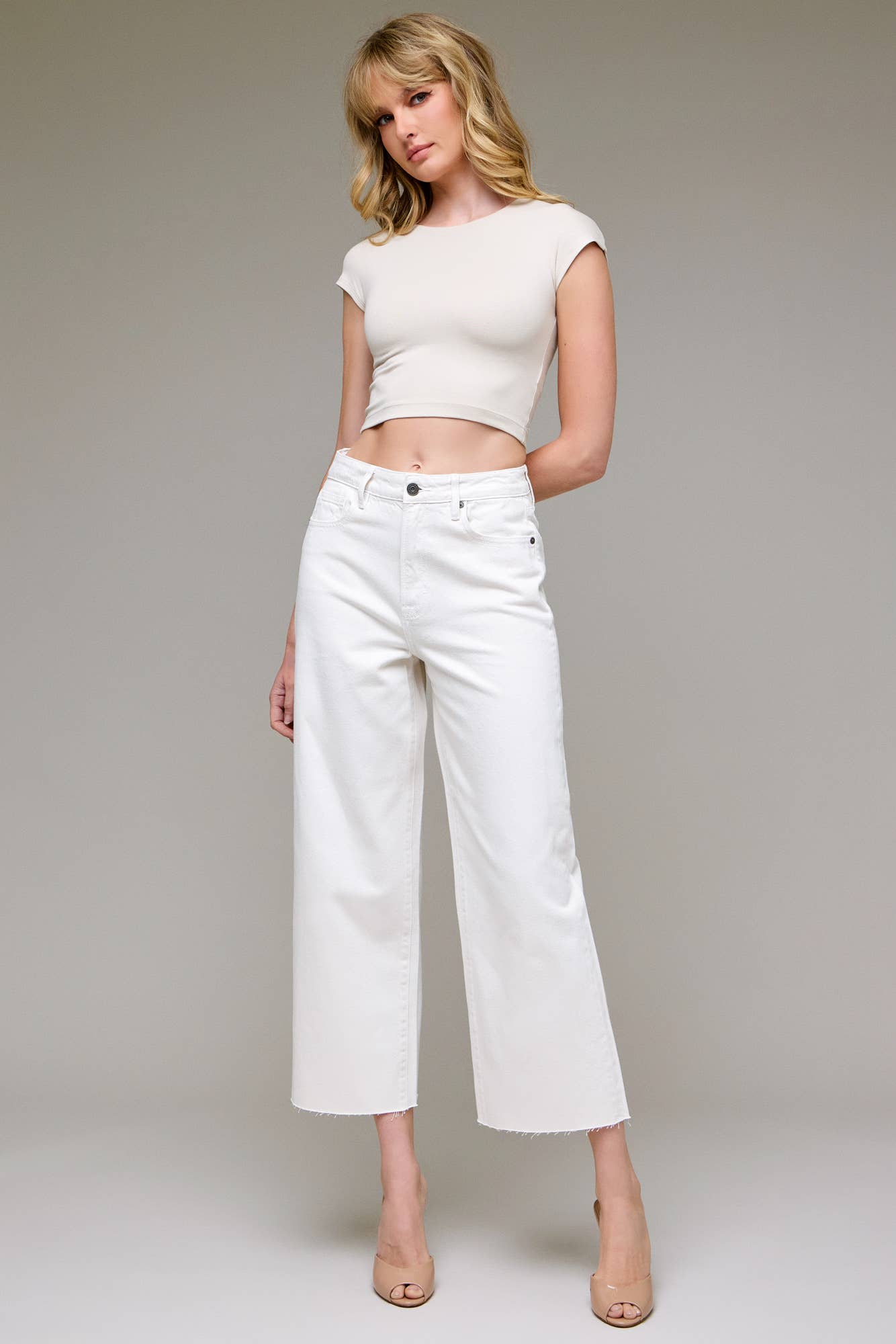 Hidden Jeans Sea Salt Wideleg