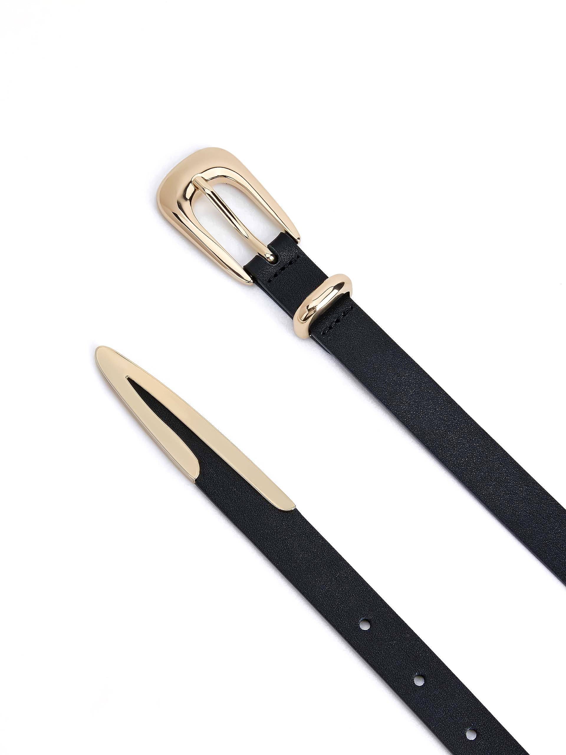 ETTIKA Saddle Belt Black Leather
