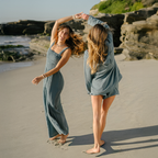 Lotus and Luna New Moon Blue Sundial Jumpsuit